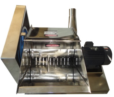 trituradora para barra de hielo, alimentación por gravedad, salida por manguera